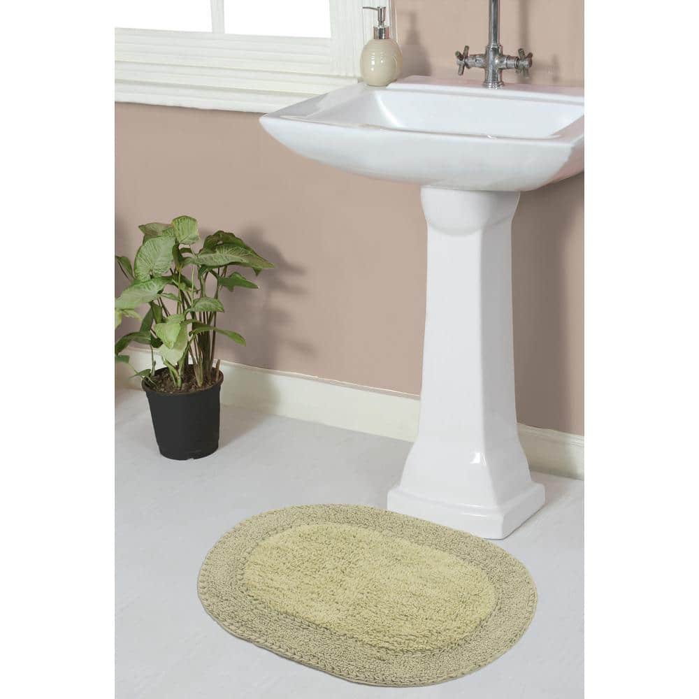 Double Ruffle Collection 100% Cotton Bath Rugs Set, 17x24 Rectangle, Sage price history on PriceWatchPro