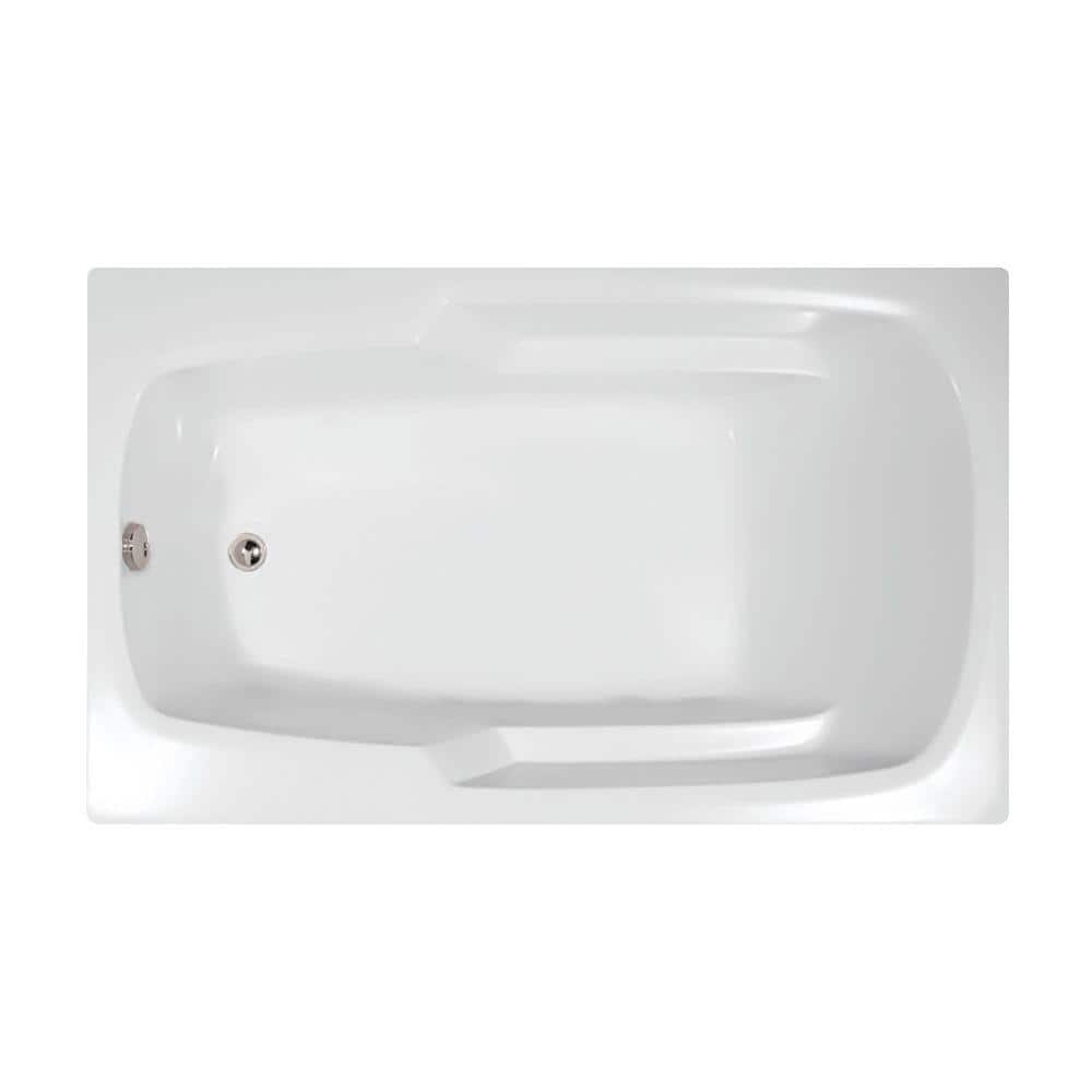 Studio 60 in. Acrylic Rectangular Drop-in Air Bath Bathtub in White price history on PriceWatchPro