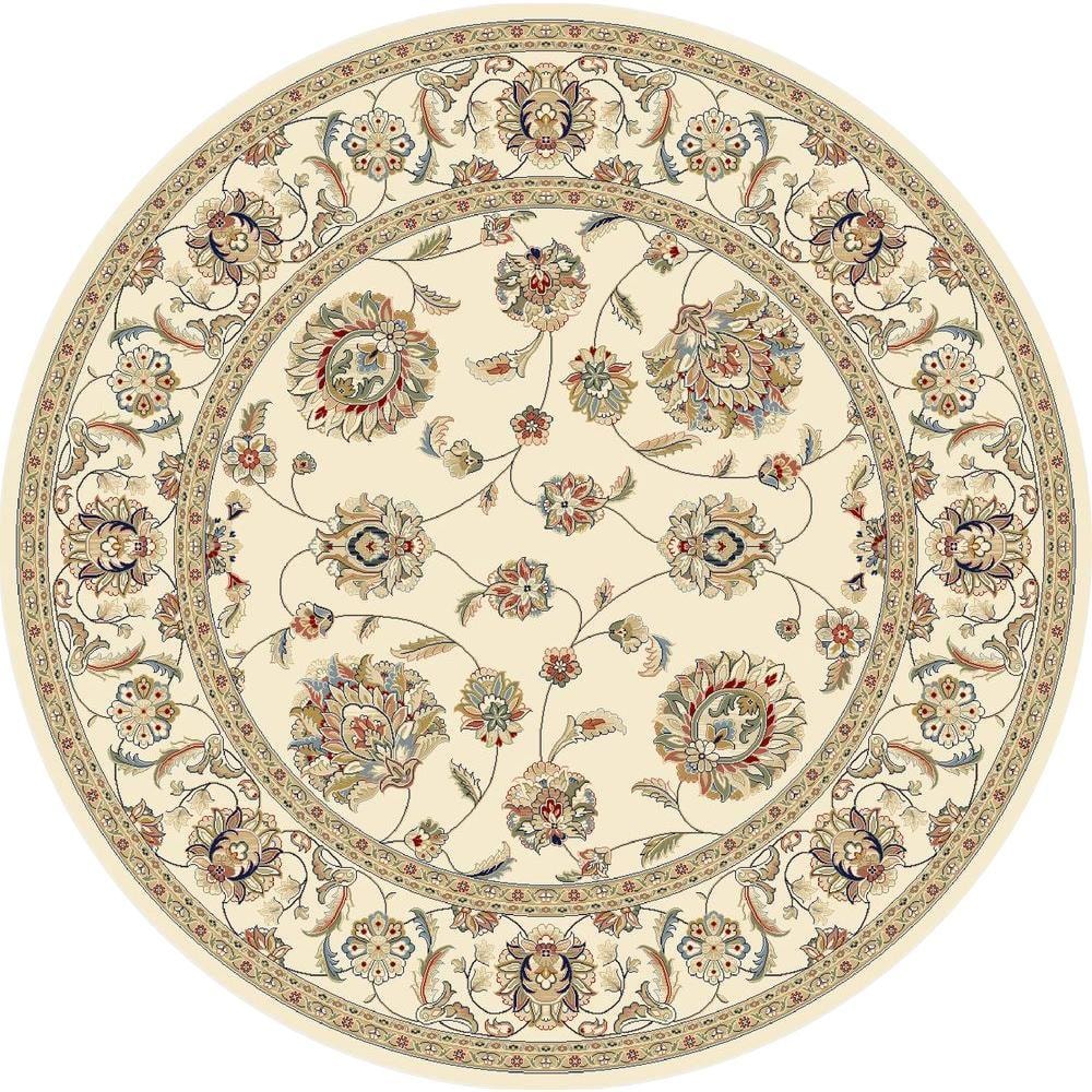 Judith Ivory 8 ft. x 8 ft. Round Indoor Area Rug