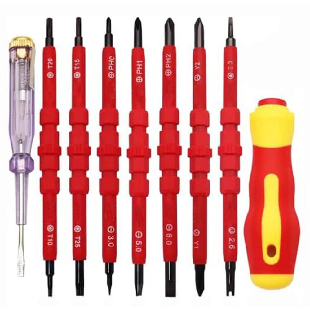 【スタイル:L型_色:レッド】ツールズアイランド(Tools) バイ lukyamzn-screwdriver-sets-