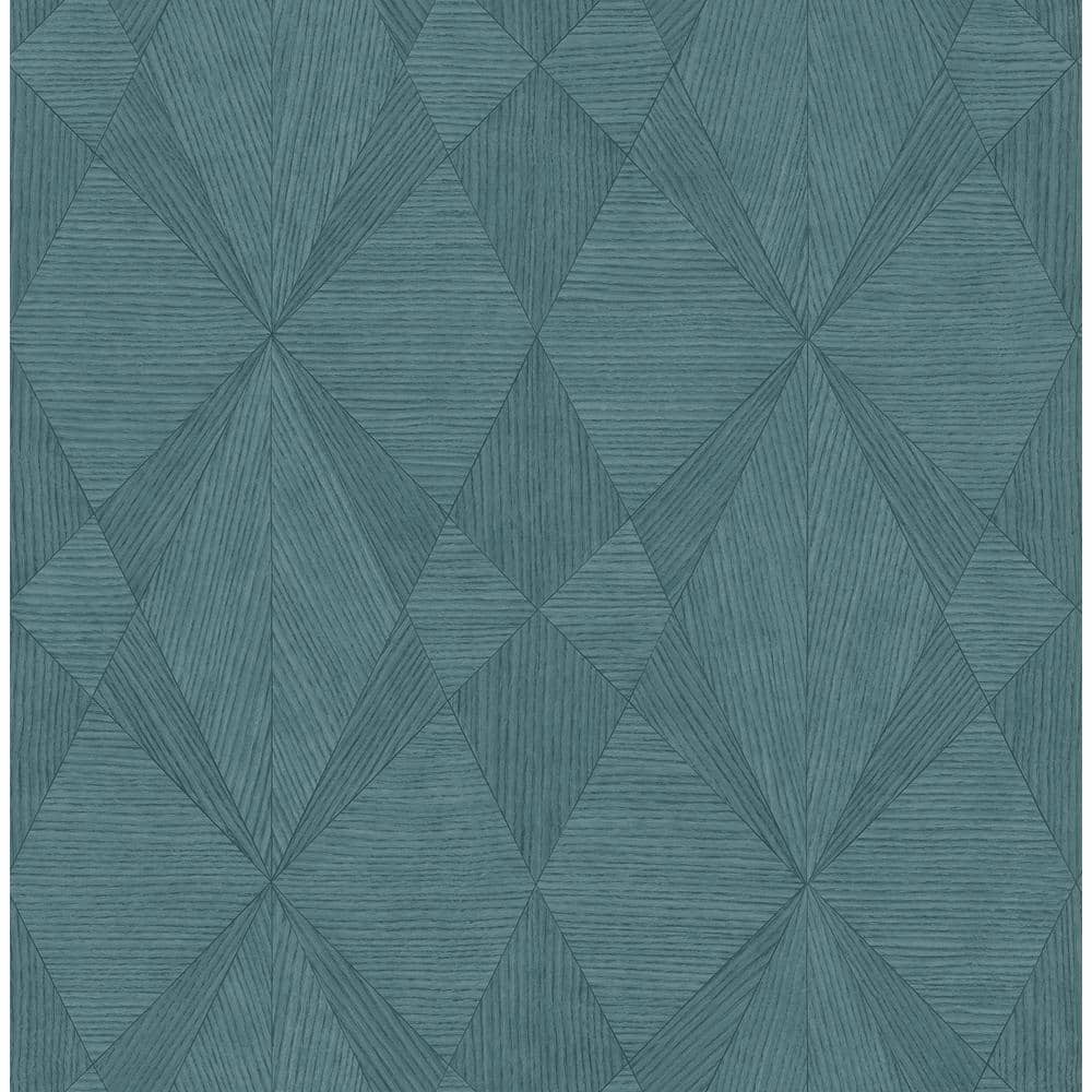 Decorline Intrinsic Teal Textured Geometric Teal Wallpaper Sample 2896