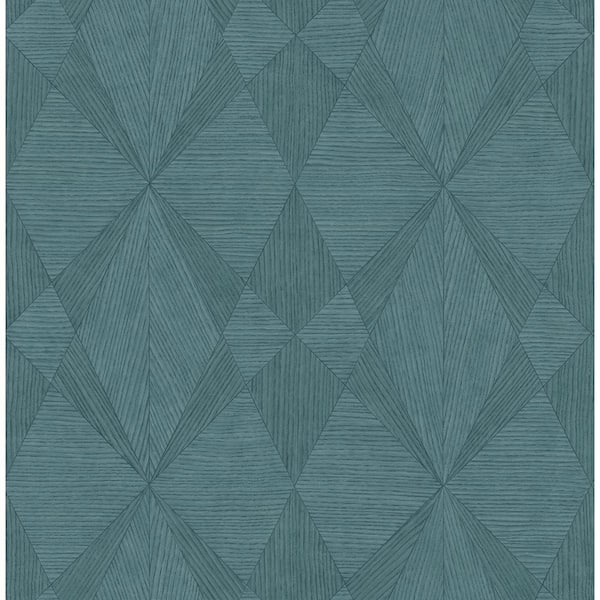 Decorline Intrinsic Teal Textured Geometric Teal Wallpaper Sample