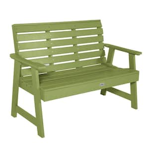 Riverside 5 ft. 2-Person Palm Green Recycled Plastic Garden Bench