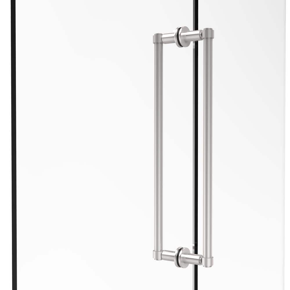 Polished Chrome Contemporary 20.3" Back-to-Back Shower Door Pull