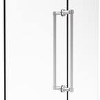 Allied Brass Contemporary 12 in. Back-to-Back Shower Door Pull in Satin ...