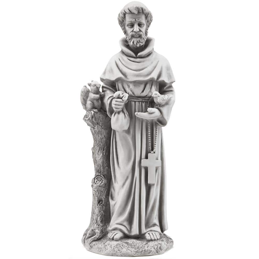 St. Francis Religious Garden Decor Statue, Spiritual Natures Nurturer Water