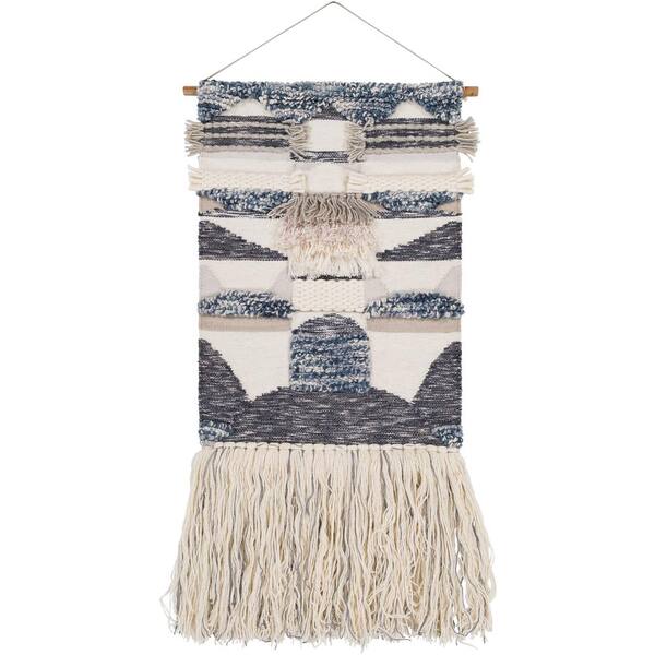 Livabliss Nola 24 in. x 52 in. Cream Wall Hanging