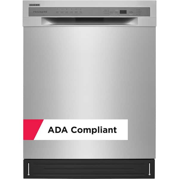 24 in. Stainless Steel Front Control Tall Tub Dishwasher with Stainless Steel Tub, 52 dBA