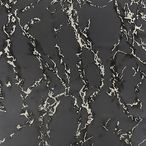 Carrara Marble Charcoal Non-Woven Peel and Stick Wallpaper