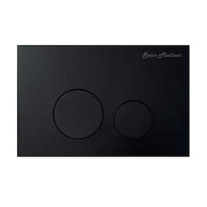 Wall Mount Dual Flush Actuator Plate in Matte Black