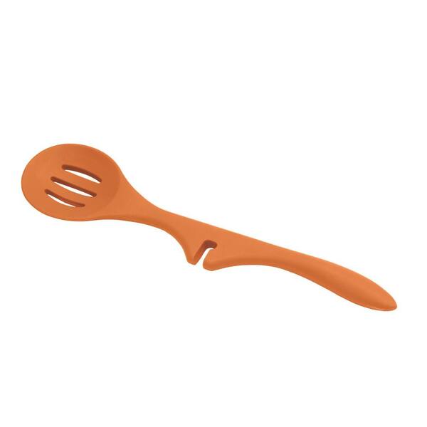 Rachael Ray Silicone Orange Lazy Slotted Spoon