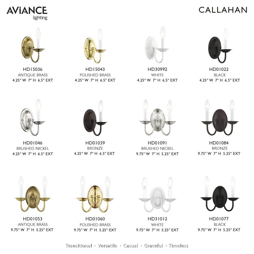 Brushed Nickel 1-Light Dimmable Wall Sconce