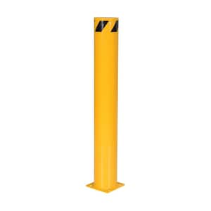 48 in. x 6.5 in. Yellow Steel Pipe Safety Bollard