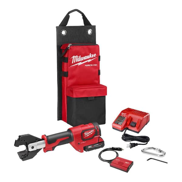 M18 18V Lithium-Ion Cordless Cable Cutter With Steel Jaws with(1) 2.0Ah Battery, Charger, Tool Bag