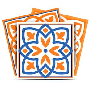 White, Blue, Orange SB44 5 in. x 5 in. Vinyl Peel and Stick Tile (24 Tiles, 4.17 sq. ft./Pack)