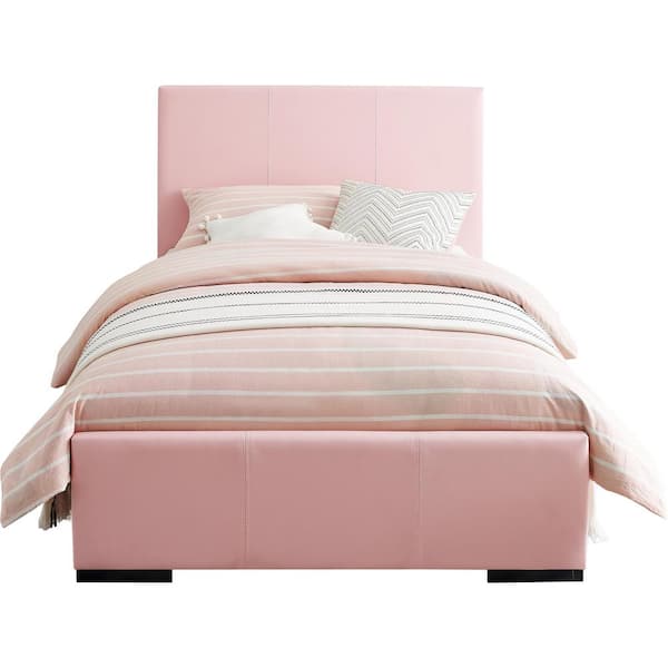 Camden Isle Hindes Pink Upholstered, Pink Twin Platform Bed