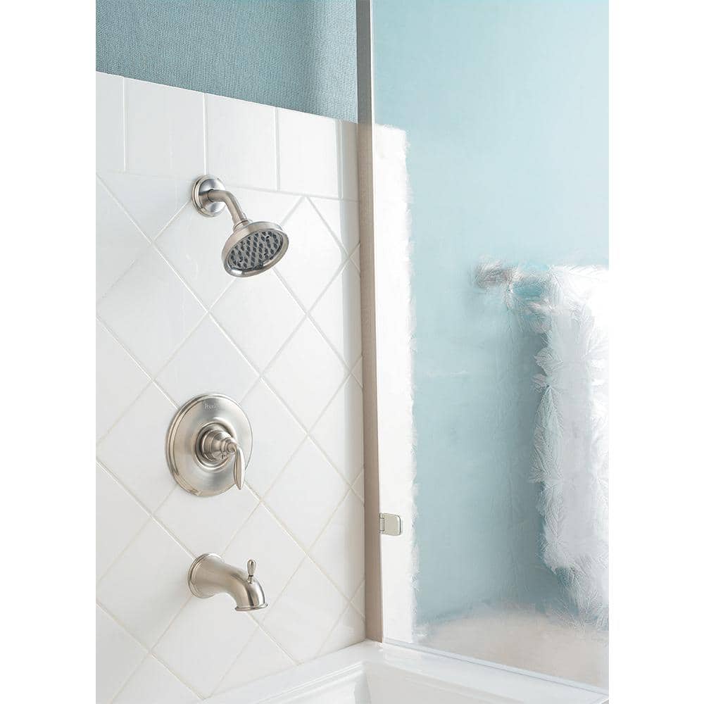 Pulse Rain Brushed Nickel Wall Mounted Shower Kit