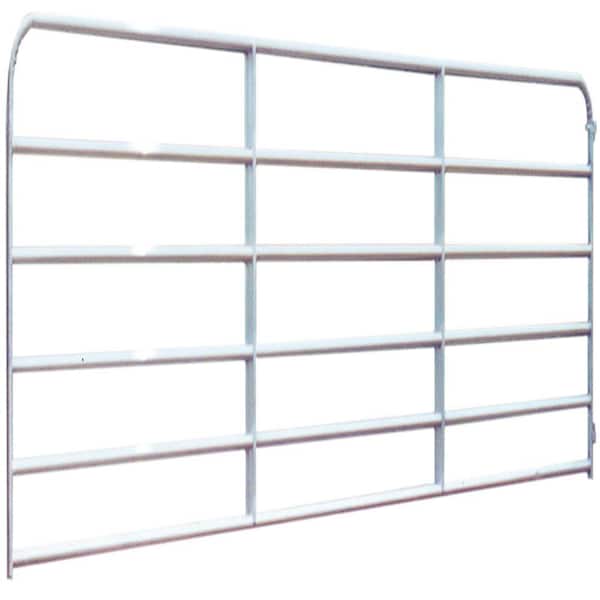 Unbranded Utility 16 ft. 20-Gauge 6-Rail Galvanized Gate