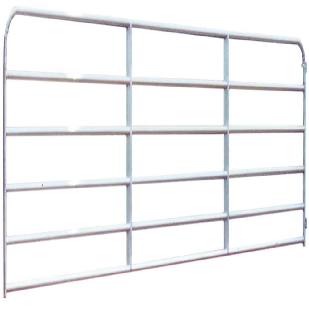 Farmaster Utility 8 ft. 20Gauge 6Rail Galvanized Gate 40113088 The Home Depot