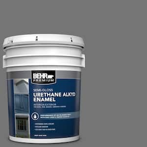 5 gal. #N520-5 Iron Mountain Urethane Alkyd Semi-Gloss Enamel Interior/Exterior Paint