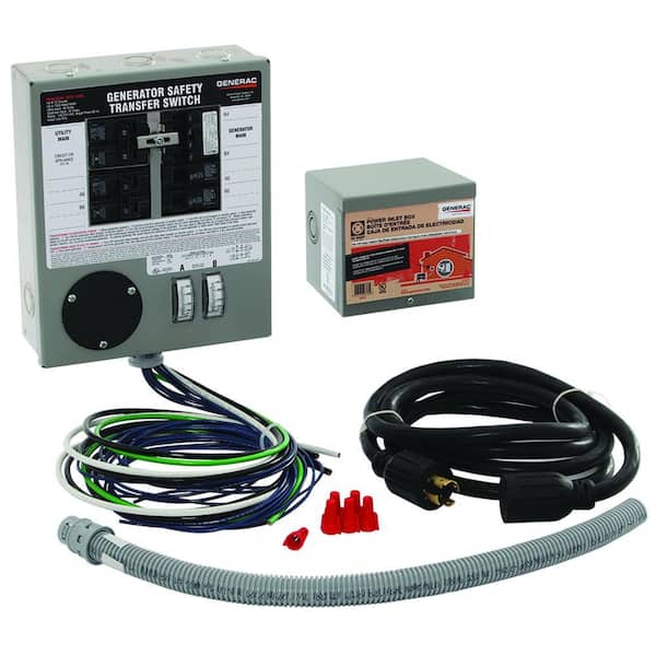 Generac 30 Amp Indoor Generator Transfer Switch Kit for 6-10 Circuits