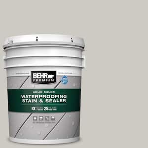 5 gal. #790C-3 Dolphin Fin Solid Color Waterproofing Exterior Wood Stain and Sealer