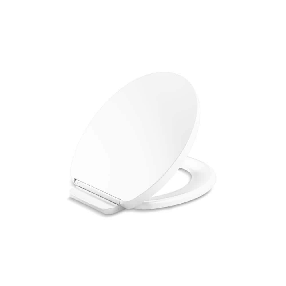 KOHLER Impro ReadyLatch Quiet-Close Round Front Toilet Seat In White ...