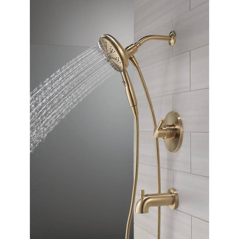 Champagne Bronze Multi-Head Wall Mounted Handheld Shower