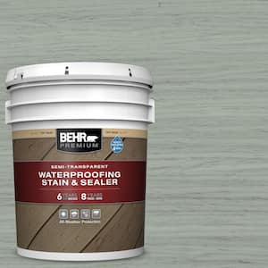 5 gal. #ST-149 Light Lead Semi-Transparent Waterproofing Exterior Wood Stain and Sealer