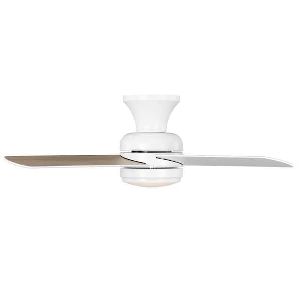 Hampton Bay FAN 新品未使用　42インチシーリングファン Hampton Bay Cardiff 42 in. Matte White Flush Mount Standard Indoor