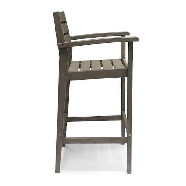 Hugo Wood Outdoor Bar Stool (2-Pack)