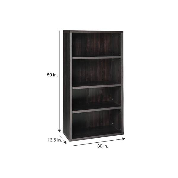 Closetmaid 59 In H X 30 W 14 D Black Walnut Wood 4 Cube Storage Organizer 13507 The Home Depot - Diy 2×4 Basement Shelves Closetmaid 59 In H X 30 W 14 D Black Walnut Wood 4 Cube Storage Organizer 13507 The Home Depot - Diy 2×4 Basement Shelves