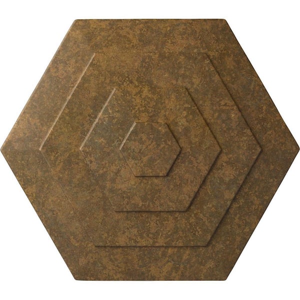 Ekena Millwork 23-1/4 in. x 7/8 in. Woodruff Urethane Ceiling Medallion, Rubbed Bronze