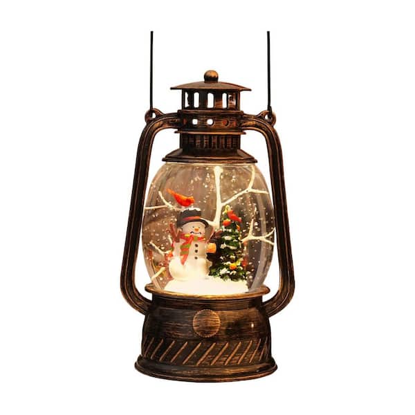 Christmas Tree Snowman 8.2 in. x 4.7 in. Blacks Lantern