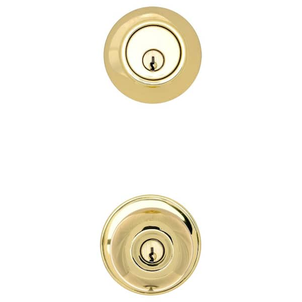 Schlage Georgian Antique Brass Single Cylinder Deadbolt and Keyed