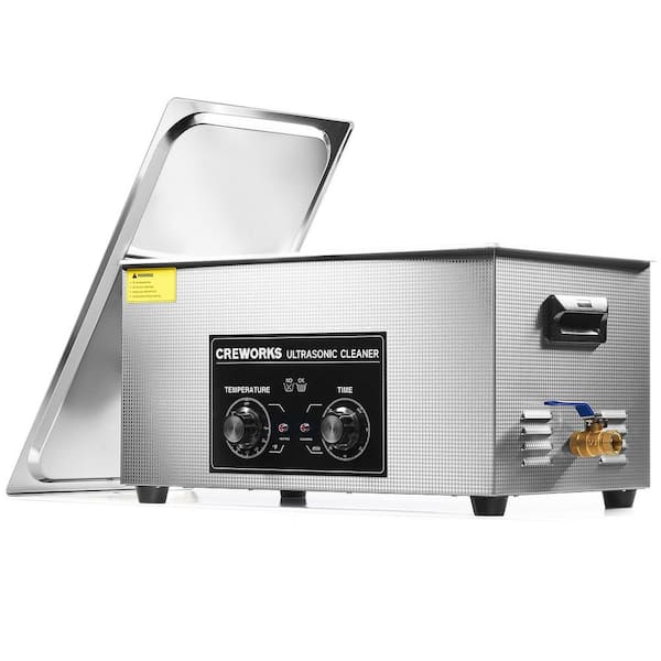 CREWORKS 22L Ultrasonic Cleaner with Heater and Timer, 480-Watt 5.8 gal Stainless Steel Ultrasonic Cleaning Machine