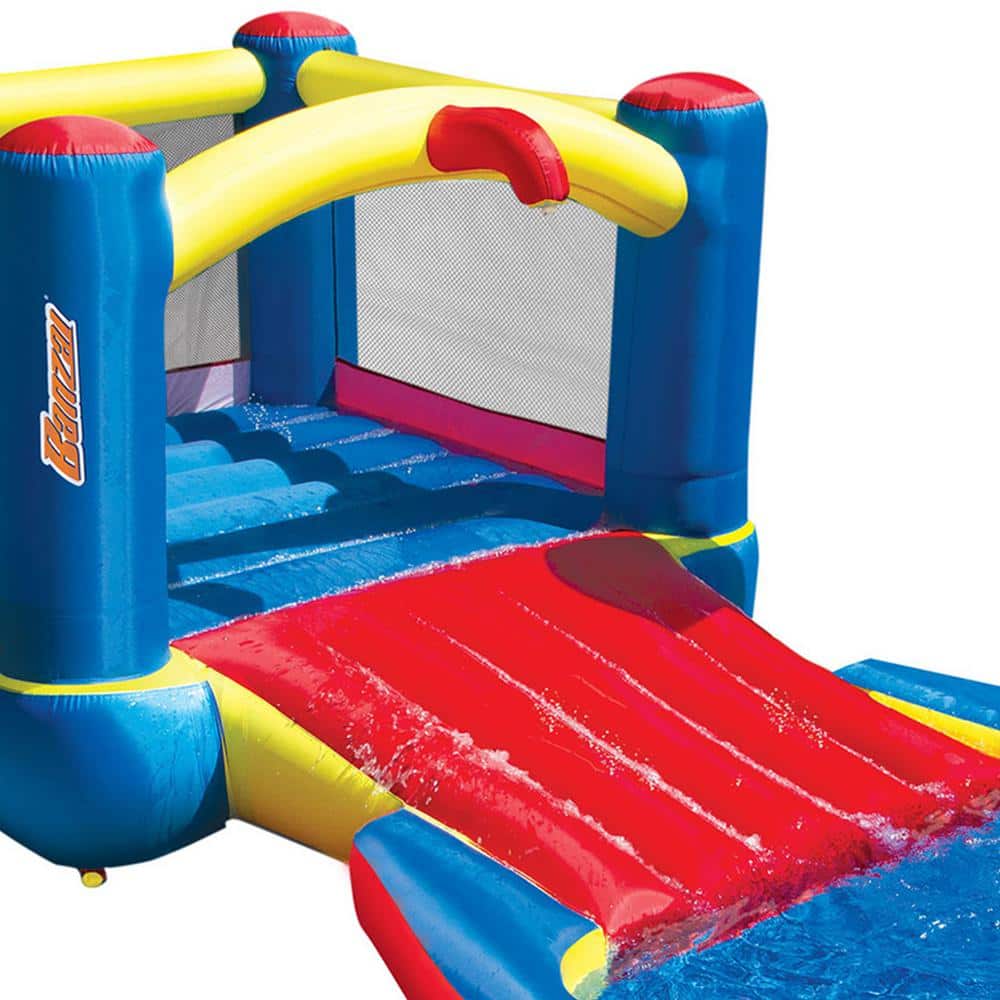 Multicolor Heavy Duty Inflatable Water Park with Slide and Bounce House