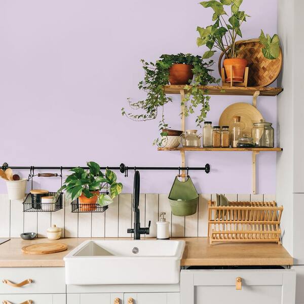 ぐりーんちゃん。オークル、パープル Glidden Premium 5 gal. PPG1176-3 Dusky Lilac Satin Interior Paint
