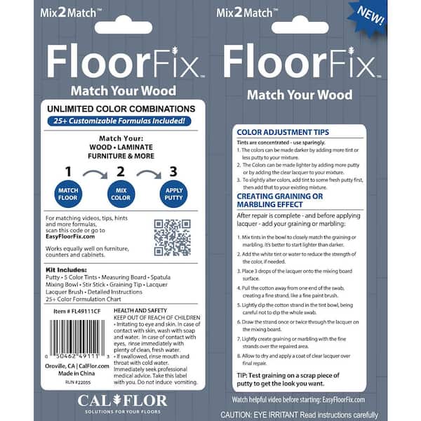 CalFlor FloorFix Wood and Laminate Floor Repair Kit FL49111CF - The Home  Depot