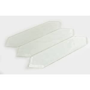 Ergo Blizzard Off-White 3 in. x 10-1/2 in. Glossy Glass Wall/Floor/Kitchen Backsplash Tile (3.3 sq. ft./Case)