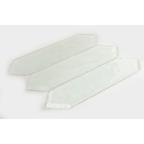 ANDOVA Ergo Blizzard Off-White 3 in. x 10-1/2 in. Glossy Glass Wall/Floor/Kitchen Backsplash Tile (3.3 sq. ft./Case)
