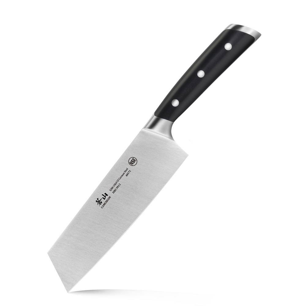 Cangshan S Series 7 in. German Steel Forged Nakiri Vegetable Cleaver ...