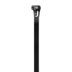 8 in. Releasable Cable Tie, Black UV (10-Pack)