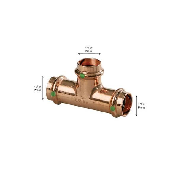ProPress 1/2 in. Press Copper Tee (5-Pack)