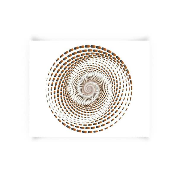 NATURE CREATIVE Dimensional Shapes 10 Unframed Giclee Abstract Art Print 20 in. x 16 in.
