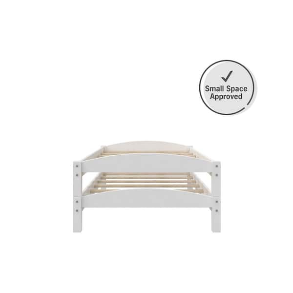 White Stackable Twin Beds 2 Pack, Stackable Twin Bed Frames