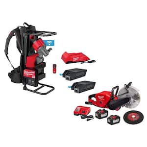MX FUEL Lithium-Ion Cordless Concrete Vibrator Kit with M18 FUEL ONE-KEY 9 in. Cut Off Saw Kit
