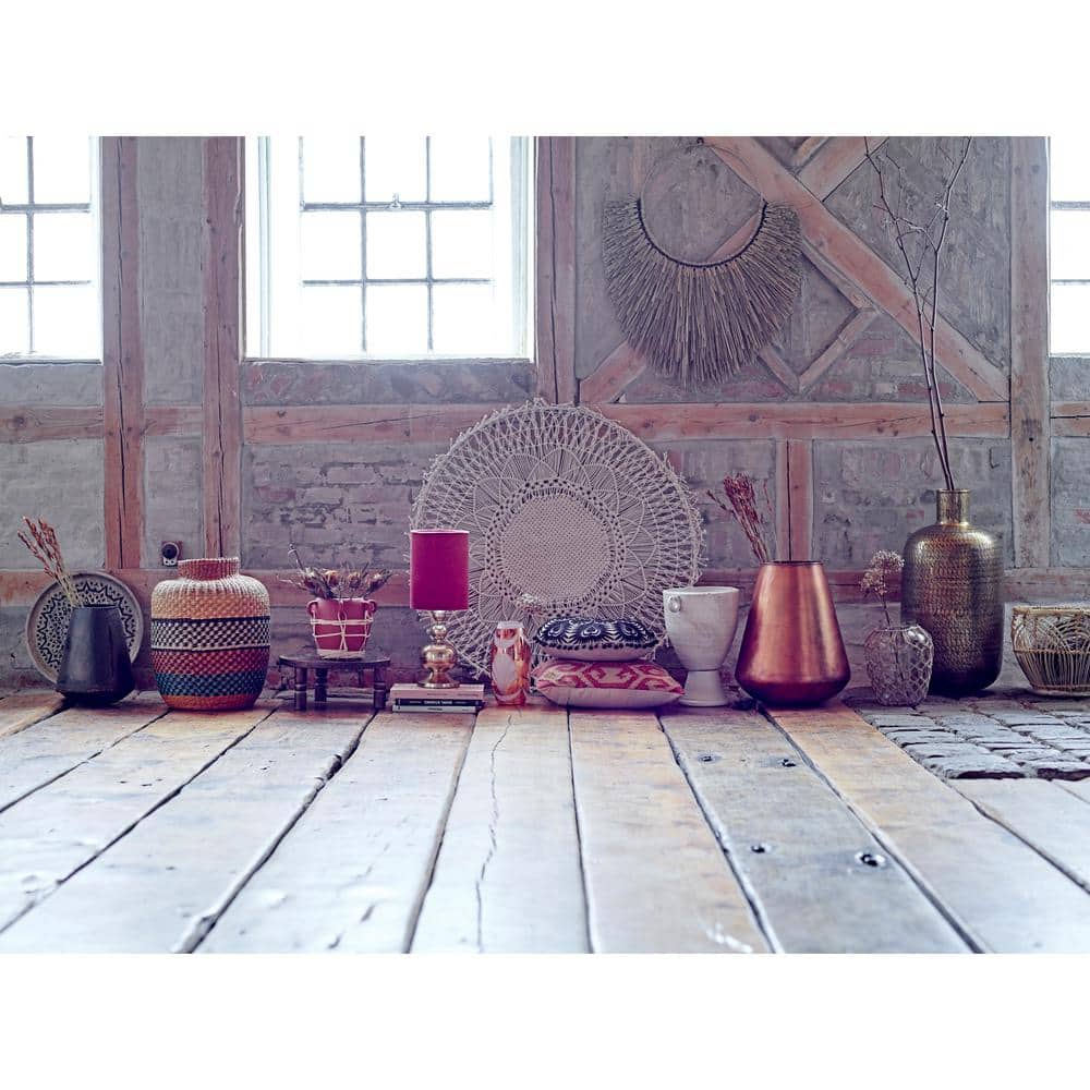 Boho Chic Round Rattan Storage Basket Duo
