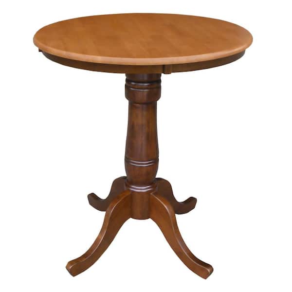 International Concepts Cinnamon and Espresso Solid Wood Counter Table