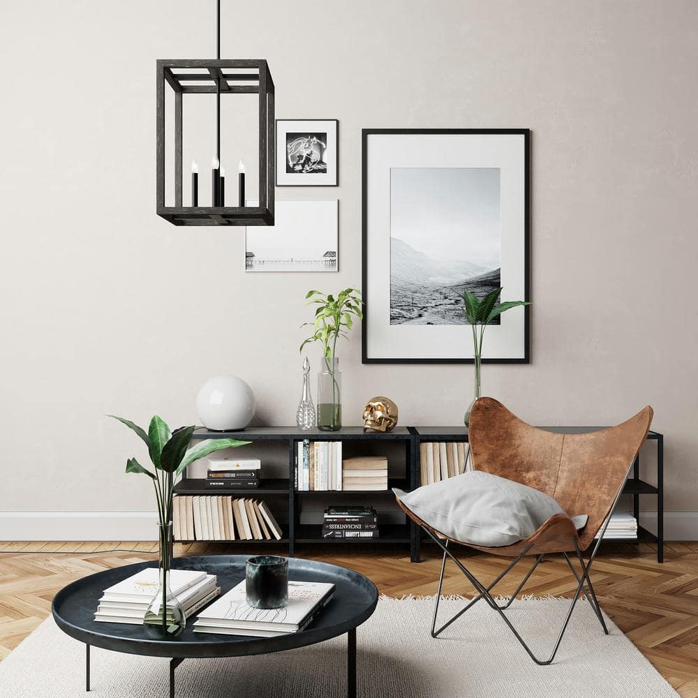 Hunter Squire Manor Matte Black Aluminum LED Pendant Light